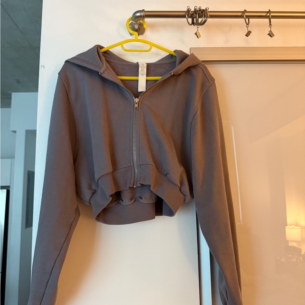 ALO Yoga Heather Zip-Up Hoodie